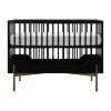Kidsmill Boutique Babybed Zwart / Brass 60 x 120 cm