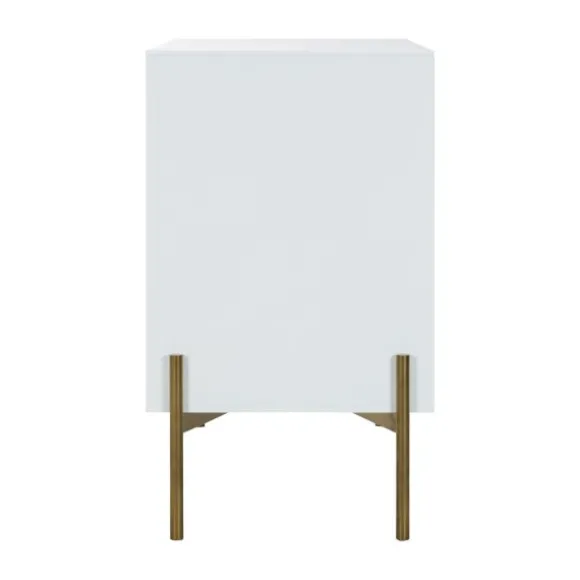 Kidsmill Boutique Babykamer Wit / Brass | Bed 60 x 120 cm + Commode