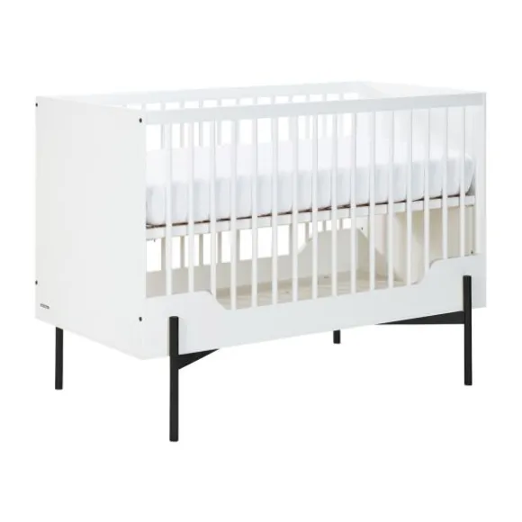 Kidsmill Boutique Babykamer Wit / Zwart | Bed 60 x 120 cm + Commode
