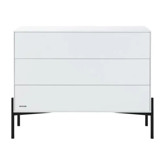 Kidsmill Boutique Babykamer Wit / Zwart | Bed 60 x 120 cm + Commode