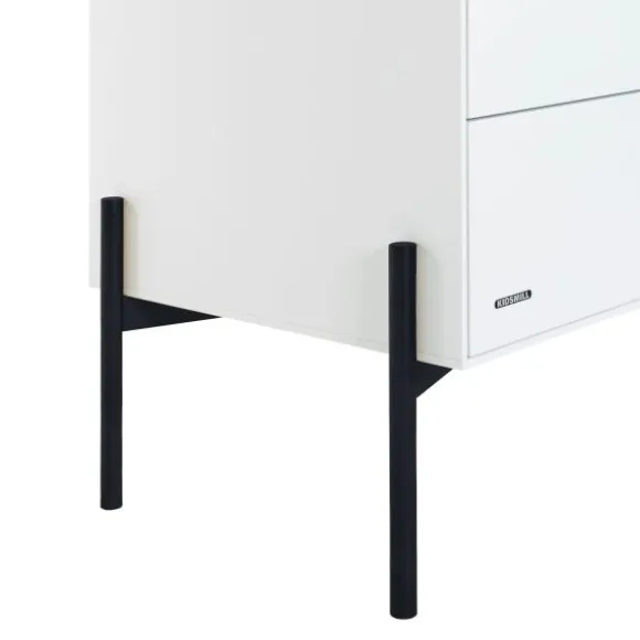 Kidsmill Boutique Babykamer Wit / Zwart | Bed 60 x 120 cm + Commode