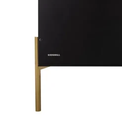 Kidsmill Boutique Babykamer Zwart / Brass | Bed 60 x 120 cm + Commode + Kast 2-Deurs
