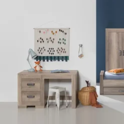 Kidsmill Brent Kinderkamer Oldwood | Bed 90 x 200 cm + Bureau