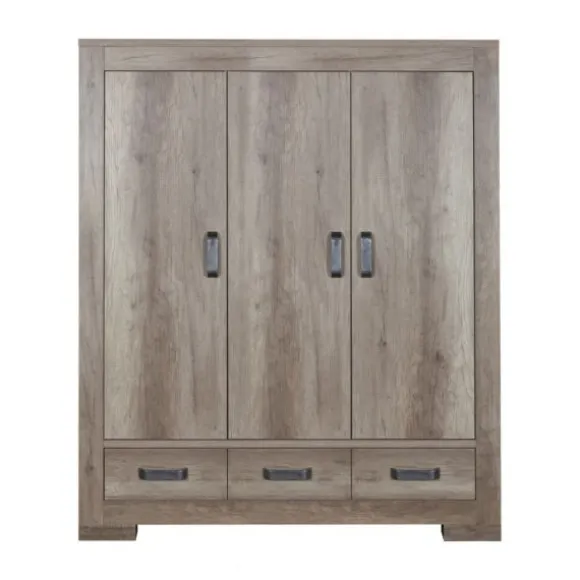 Kidsmill Brent Kledingkast 3-Deurs Oldwood
