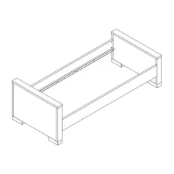 Kidsmill Brent Oldwood Bed Grijs 90 x 200 cm