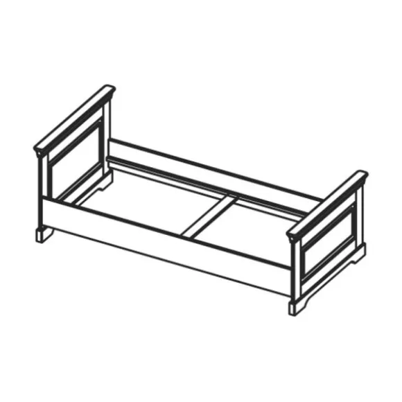 Kidsmill Chateau Kinderkamer Wit | Bed 90 x 200 cm + Bureau