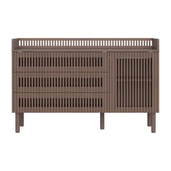 Kidsmill Dai Commode XL Uitbreiding - Design Kuif - Walnoot