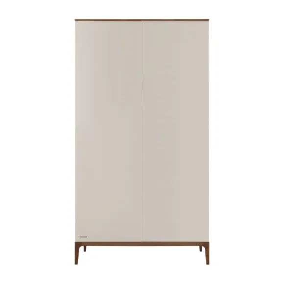 Kidsmill Intense Babykamer Oatmeal/Walnoot | Ledikant 60 x 120 cm + Commode