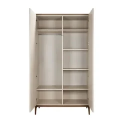 Kidsmill Intense Babykamer Oatmeal/Walnoot | Ledikant 60 x 120 cm + Commode
