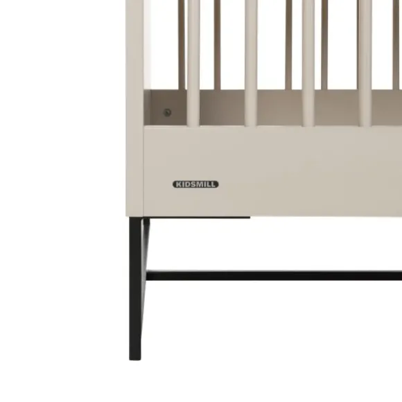 Kidsmill Intense II Babybed Mat Oatmeal - Zwart - 60 x 120 cm