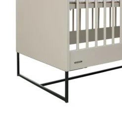 Kidsmill Intense II Babybed Oatmeal - Zwart - 60 x 120 cm