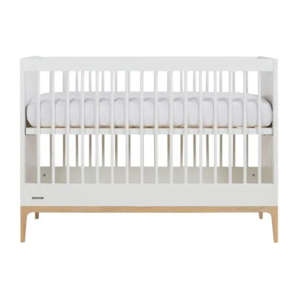 Kidsmill Intense II Babykamer Mat Wit / Eiken | Ledikant 60 x 120 cm + Commode