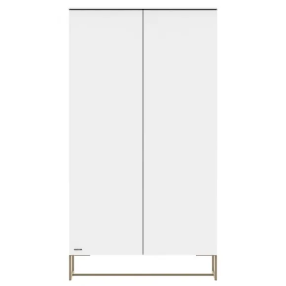 Kidsmill Intense II Babykamer Wit / Patinated Brass | Ledikant 60 x 120 cm + Commode