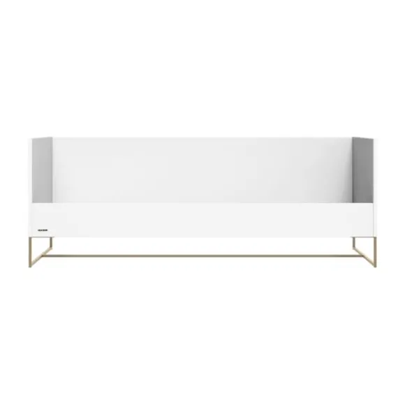 Kidsmill Intense II Bedbank 90 x 200 - Wit / Patinated Brass