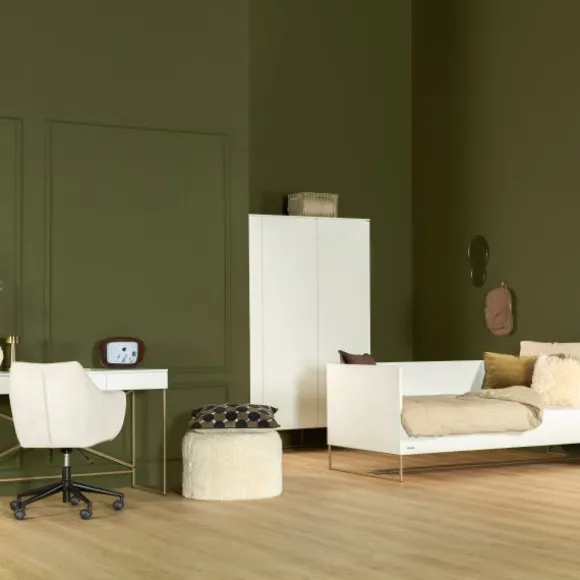 Kidsmill Intense II Kast 3-Deurs - Wit / Patinated Brass