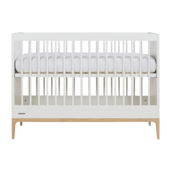 Kidsmill Intense II Ledikant - 60 x 120 cm - Mat Wit / Eiken