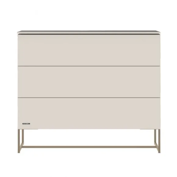 Kidsmill Intense II Ledikant 60 x 120 - Oatmeal / Patinated Brass