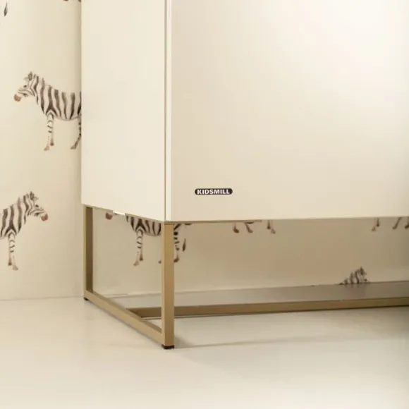 Kidsmill Intense II Ledikant 60 x 120 - Oatmeal / Patinated Brass