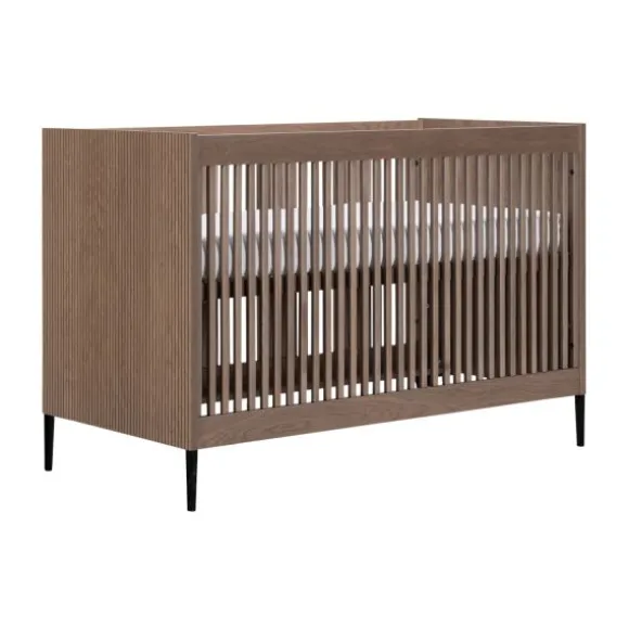 Kidsmill Levi Ledikant 60x120 cm - Ronde Poot - Walnoot
