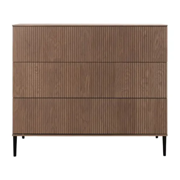 Kidsmill Levi Ledikant 60x120 cm - Ronde Poot - Walnoot
