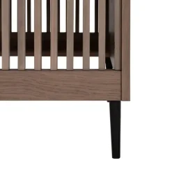 Kidsmill Levi Ledikant 60x120 cm - Ronde Poot - Walnoot