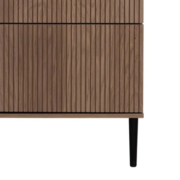 Kidsmill Levi Ledikant 60x120 cm - Ronde Poot - Walnoot