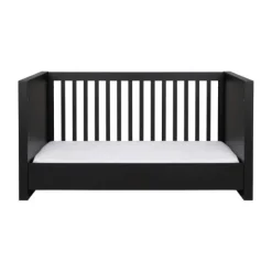 Kidsmill Long Island Babybed Zwart / Oldwood 60 x 120 cm