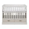 Kidsmill Newport Babykamer Incl. RVS Grepen - Oatmeal / Eiken | Ledikant 60 x 120 cm + Commode + Kast