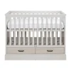 Kidsmill Newport Babykamer Incl. Zwarte Grepen - Oatmeal / Eiken | Ledikant 60 x 120 cm + Commode