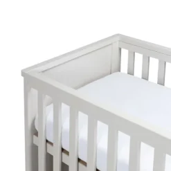 Kidsmill Newport Babykamer Incl. Zwarte Grepen - Oatmeal / Eiken | Ledikant 60 x 120 cm + Commode