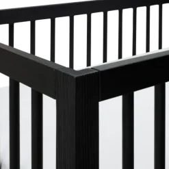 Kidsmill Pure Wood Ledikant Zwart Geborsteld 60 x 120 Cm