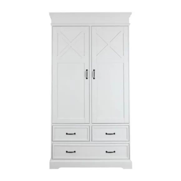 Kidsmill Savigno Kledingkast 2-Deurs Met Kruis Wit
