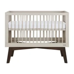 Kidsmill Sixties Babybed Oatmeal / Walnoot 60 x 120 cm