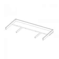 Kidsmill Sixties Babykamer Wit Mat / Walnoot | Bed 60 x 120 cm + Commode