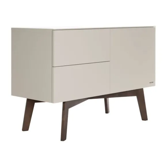 Kidsmill Sixties Babykamer Oatmeal / Walnoot | Bed 60 x 120 cm + Commode