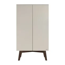 Kidsmill Sixties Babykamer Oatmeal / Walnoot | Bed 60 x 120 cm + Commode