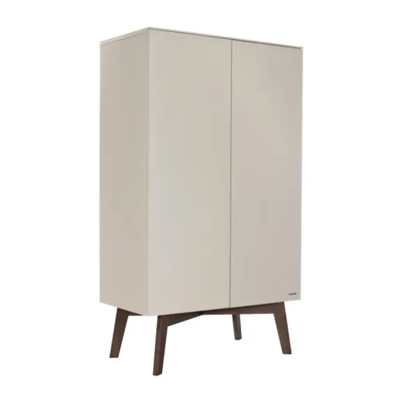 Kidsmill Sixties Babykamer Oatmeal / Walnoot | Bed 60 x 120 cm + Commode