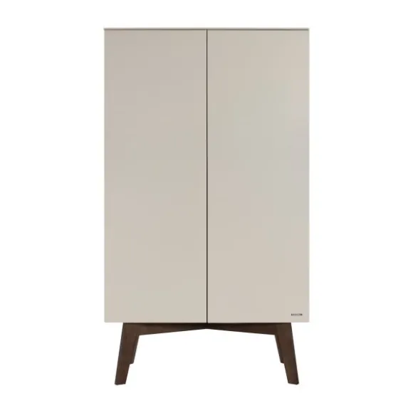 Kidsmill Sixties Babykamer Oatmeal / Walnoot | Bed 60 x 120 cm + Commode