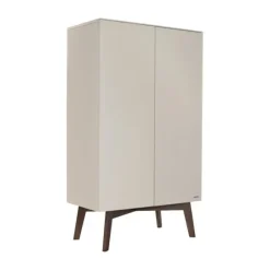 Kidsmill Sixties Babykamer Oatmeal / Walnoot | Bed 60 x 120 cm + Commode