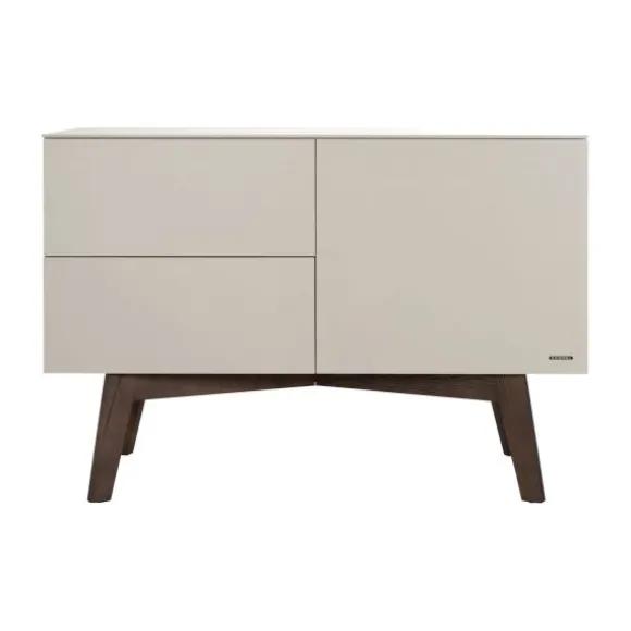 Kidsmill Sixties Babykamer Oatmeal / Walnoot | Bed 60 x 120 cm + Commode