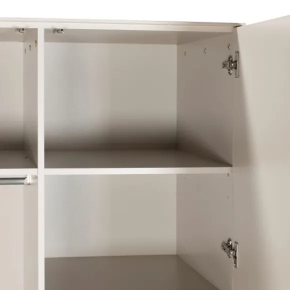 Kidsmill Sixties Babykamer Oatmeal / Walnoot | Commode + Kast 2-Deurs