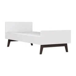 Kidsmill Sixties Bed Wit Mat / Walnoot 90 x 200 cm