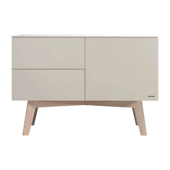 Kidsmill Sixties Ledikant 60 x 120 cm - Oatmeal / Eiken