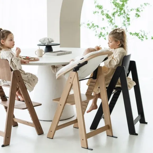Kidsmill Up! Kinderstoel incl. Kunststof Babyset - Mat Zwart
