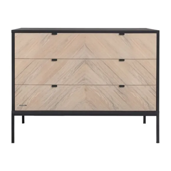 Kidsmill Vince Babykamer Black / Oak | Bed 60 x 120 cm + Commode Breed