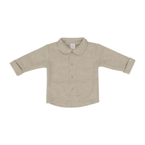 Klein Baby Cardigan - maat 56 - Beige Melange