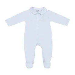Klein Baby Jumpsuit Met Voetjes - Maat 50 - Baby Blue