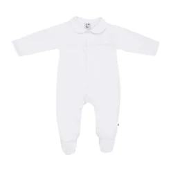 Klein Baby Jumpsuit Met Voetjes - Maat 50 - Baby Blue