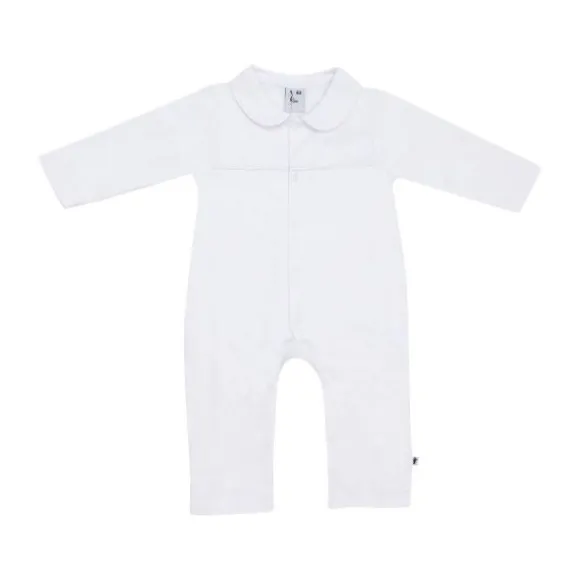 Klein Baby Jumpsuit Zonder Voetjes - Maat 50 - Baby Blue