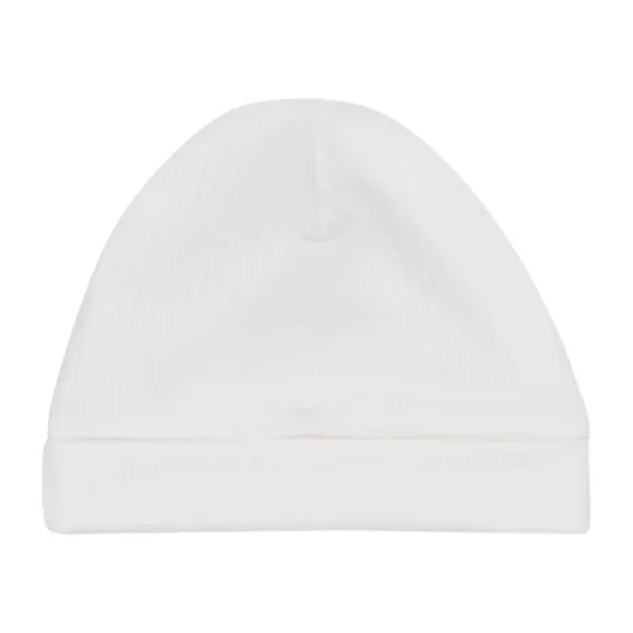 Klein Baby Mutsje Rib - maat 50/56 - Natural White